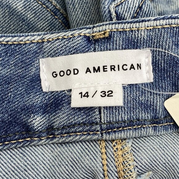 Good American Women’s Good Legs Straight Jeans – Light Blue – Size 14 - Picture 7 of 13